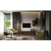 Тумба под TV MENORCA, MOD INTERIORS (серый, дерево, арт. MDI.TV.MN.44)