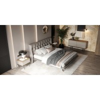Комод ALTEA, MOD INTERIORS (бежевый, чёрный, золотой, дерево)
