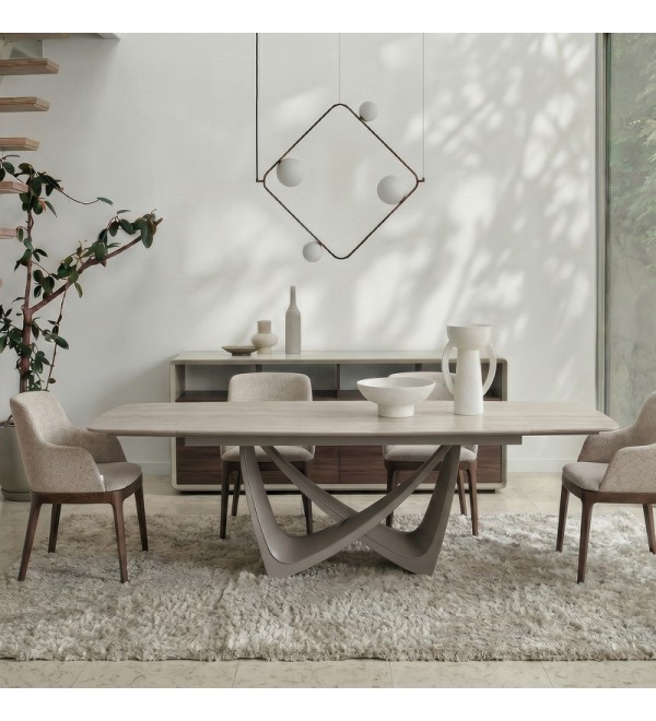 Обеденный стол раздвижной TOLEDO, MOD INTERIORS (бежевый, арт. MDI.DT.TOL.37)
