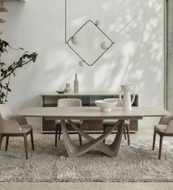 Обеденный стол раздвижной TOLEDO, MOD INTERIORS (бежевый, арт. MDI.DT.TOL.37)