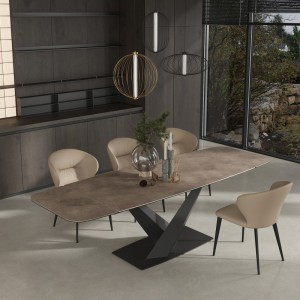 Обеденный стол раздвижной TOLEDO, MOD INTERIORS (чёрный, серебристый, арт. MDI.DT.TOL.12)