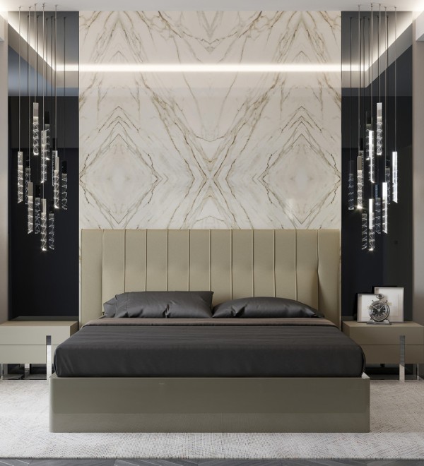 Кровать с подъемным механизмом VIGO, MOD INTERIORS (серый, бежевый, арт. MDI.BD.VC.2)