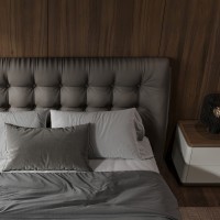 Кровать с решеткой ALTEA, MOD INTERIORS (чёрный, золотой)