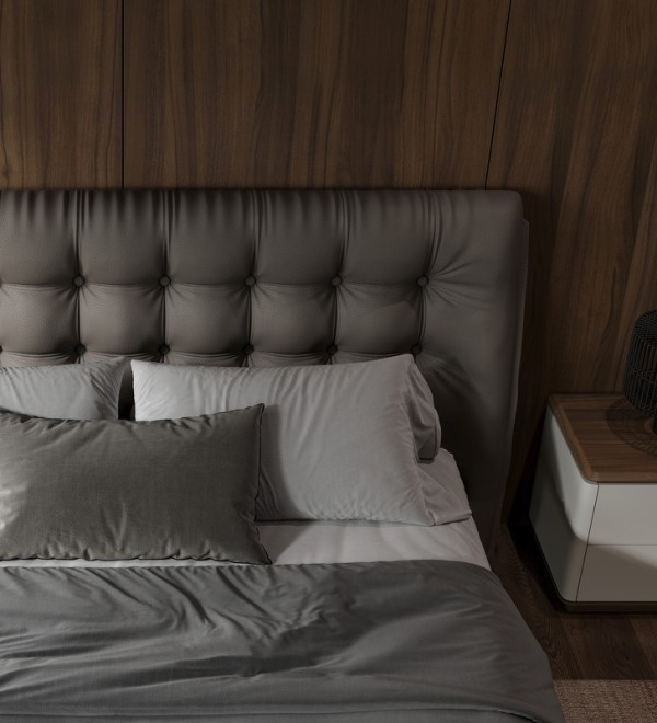 Кровать с решеткой ALTEA, MOD INTERIORS (чёрный, золотой)