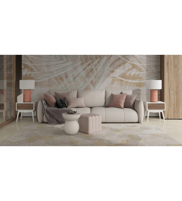 Приставной столик WABI SABI, MOD INTERIORS (белый, бежевый, арт. MDI.ST.WS.23)
