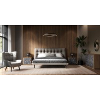 Прикроватная тумбочка ALTEA, MOD INTERIORS (серый, дерево)