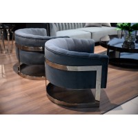 Кресло Vivienne TIMELESS SALE, FRATELLI BARRI (серый, серебристый)