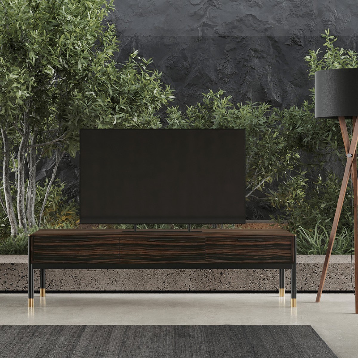 Тумба под TV BENISSA, MOD INTERIORS (чёрный)