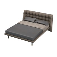 Кровать с решеткой ALTEA, MOD INTERIORS (чёрный, золотой)