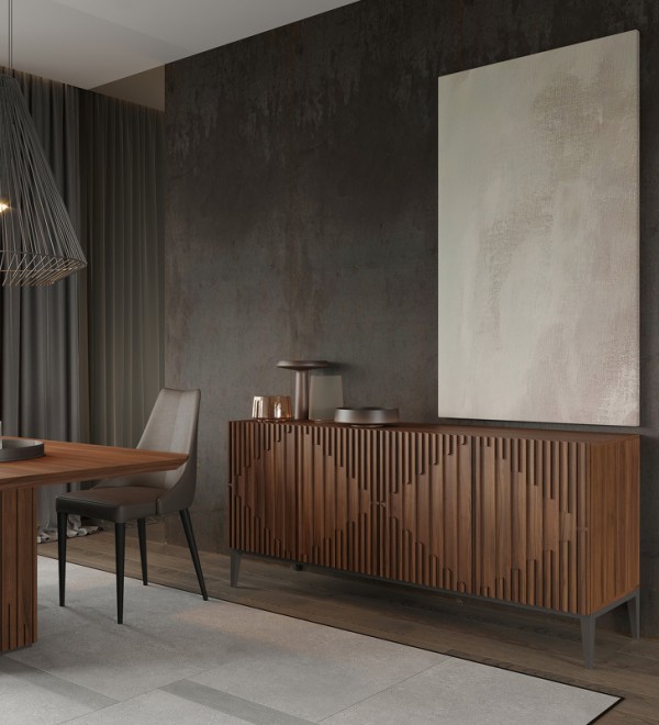 Буфет MENORCA, MOD INTERIORS (серый, дерево)
