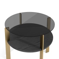 Приставной столик COMPLEMENTI, FRATELLI BARRI (чёрный, бронзовый, арт. FB.ST.COM.8)