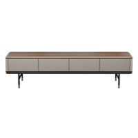 Тумба под TV ALTEA, MOD INTERIORS (бежевый, чёрный, золотой, дерево)