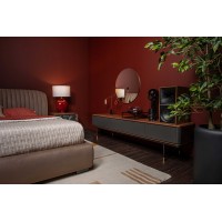 Тумба под TV ALTEA, MOD INTERIORS (серый, чёрный, дерево)