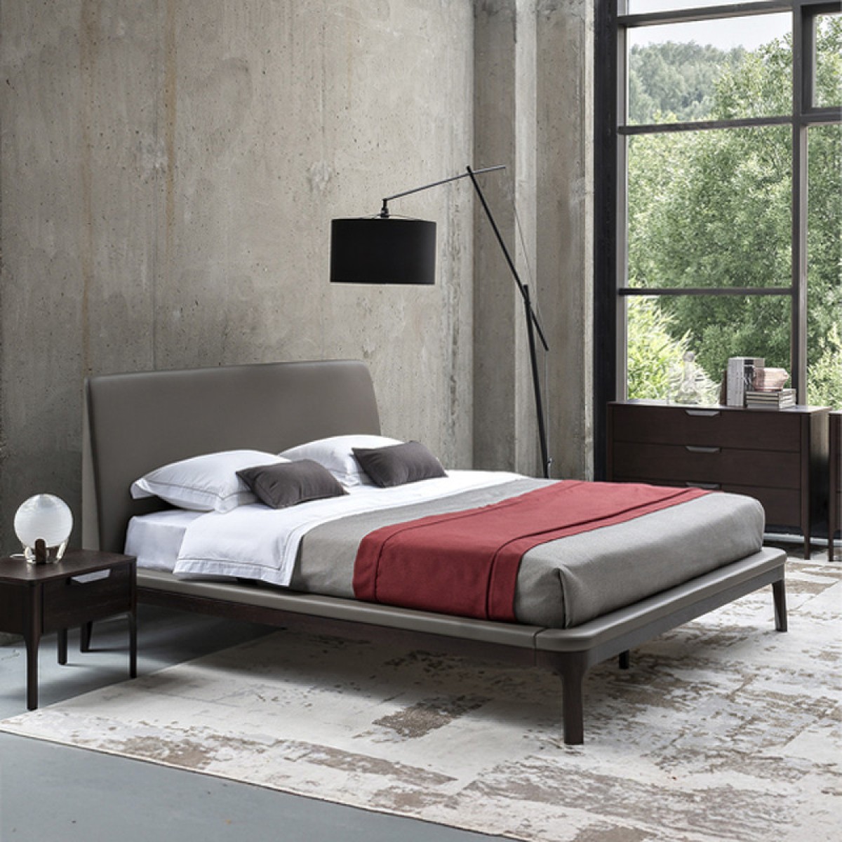 Кровать с решеткой RONDA, MOD INTERIORS (дерево, арт. MDI.BD.RD.129)