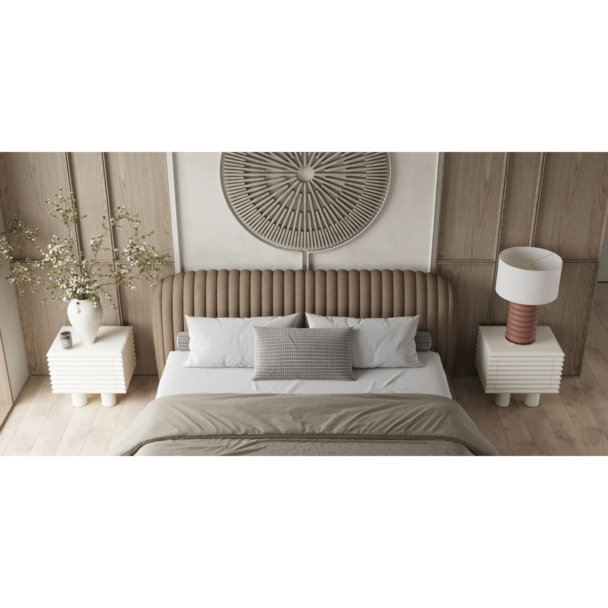 Кровать с решеткой WABI SABI, MOD INTERIORS