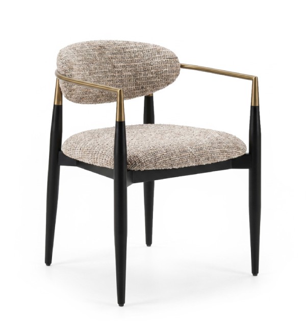 Стул CHAIRS, FRATELLI BARRI (чёрный, золотой, арт. FB.CH.CHR.2)