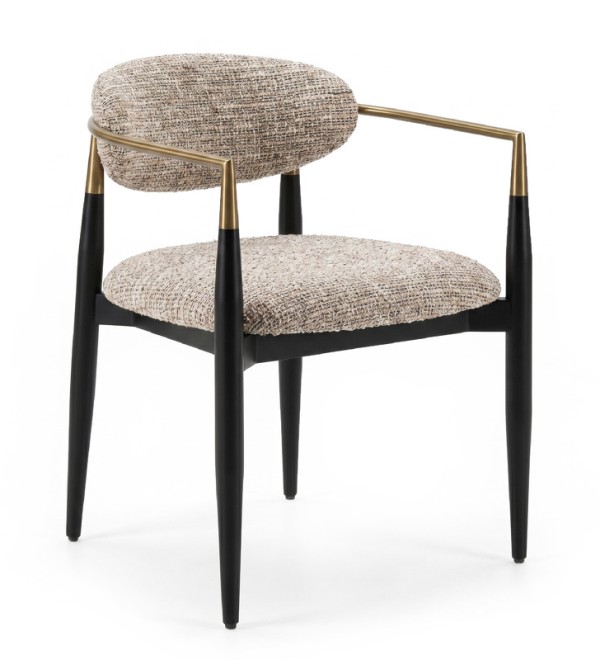 Стул CHAIRS, FRATELLI BARRI (чёрный, золотой, арт. FB.CH.CHR.2)
