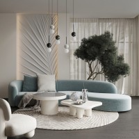 Журнальный столик WABI SABI, MOD INTERIORS (белый, бежевый)