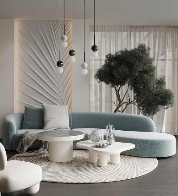 Журнальный столик WABI SABI, MOD INTERIORS (белый, бежевый)