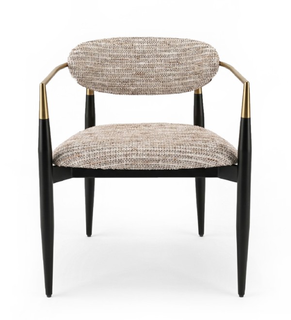 Стул CHAIRS, FRATELLI BARRI (чёрный, золотой, арт. FB.CH.CHR.2)