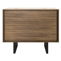 Прикроватная тумбочка MIRAMAR, MOD INTERIORS (чёрный, дерево)