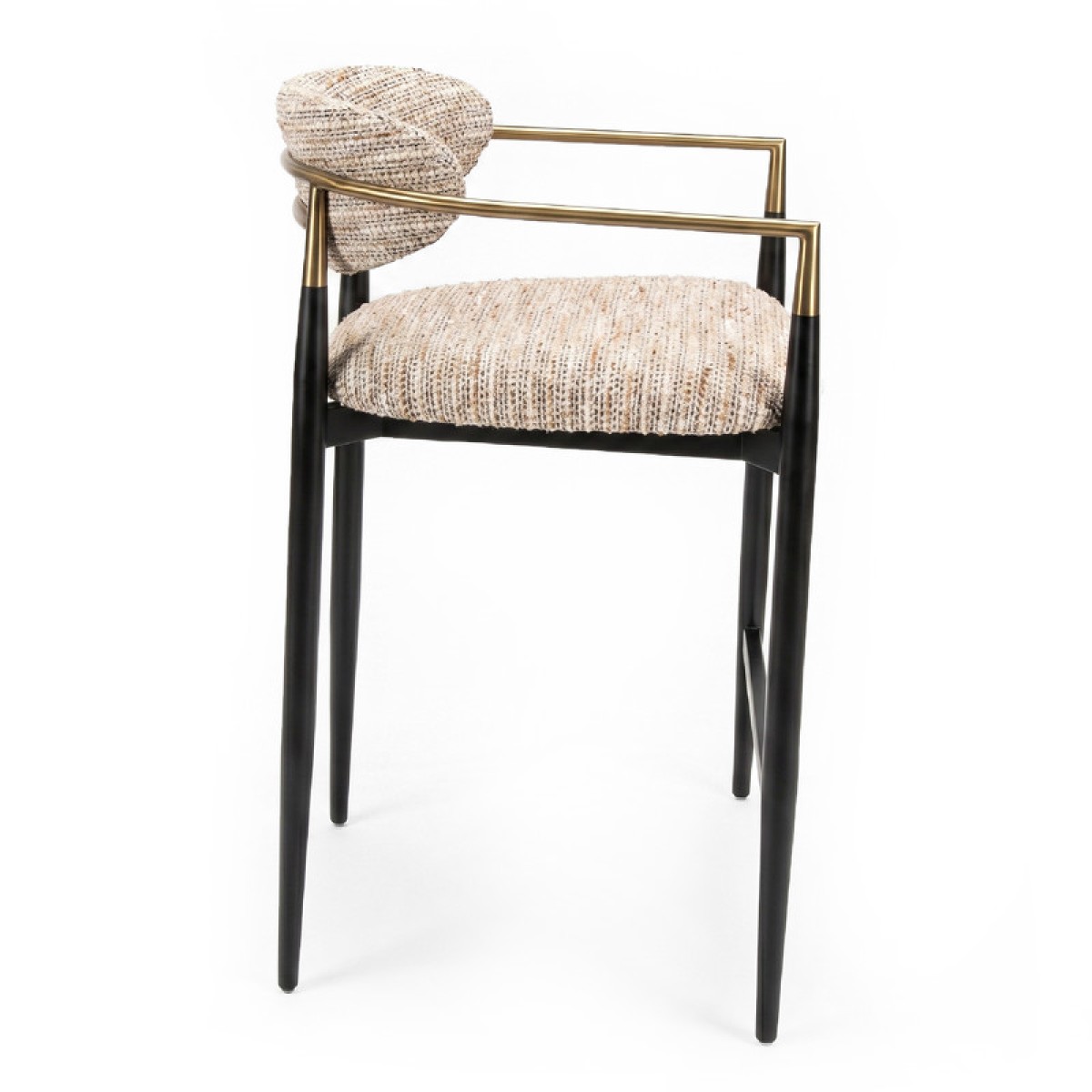 Полубарный стул CHAIRS, FRATELLI BARRI (чёрный, золотой)