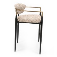 Полубарный стул CHAIRS, FRATELLI BARRI (чёрный, золотой)
