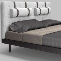 Кровать с решеткой MARBELLA, MOD INTERIORS (серый, дерево, арт. MDI.BD.MRB.2)