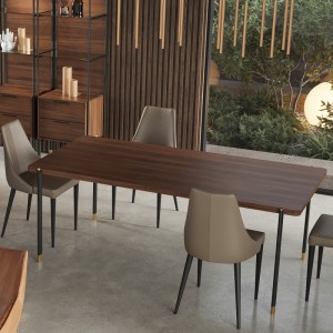 Обеденный стол BENISSA, MOD INTERIORS (чёрный, дерево)