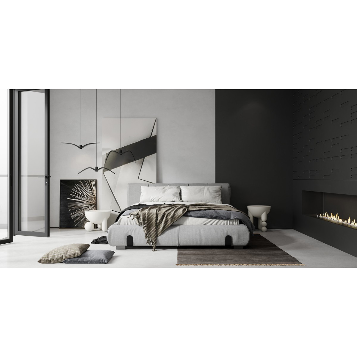 Приставной столик WABI SABI, MOD INTERIORS (белый, бежевый, арт. MDI.ST.WS.20)