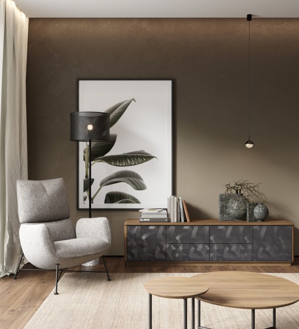 Тумба под TV ALTEA, MOD INTERIORS (серый, дерево)