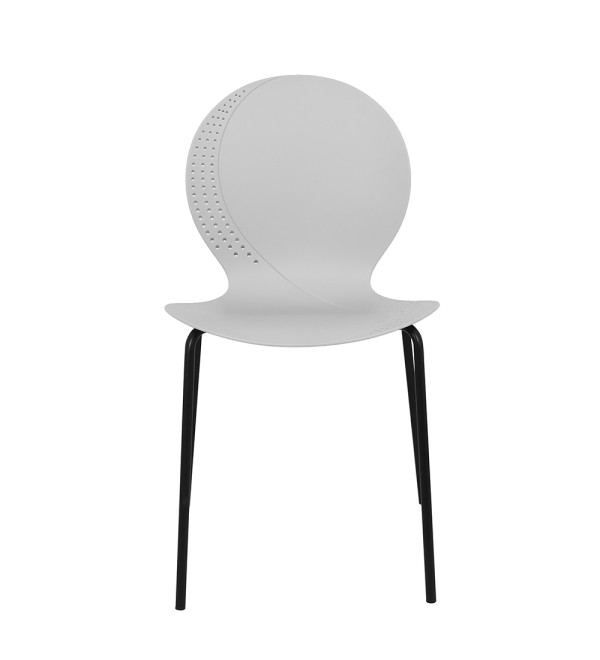 Стул Wave серый с черными ножками