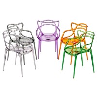 Стул Masters прозрачный сиреневый
