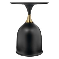 Кофейный столик Stupa диам.45см x 54см, чёрный, металл