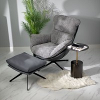 Кофейный столик Solid диам.40см x 58см, чёрный, металл