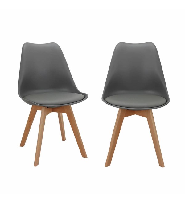 Комплект из 2-х стульев Eames Bon серый