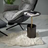 Кофейный столик Solid диам.40см x 58см, чёрный, металл