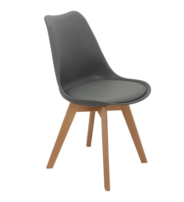 Комплект из 4-х стульев Eames Bon серый