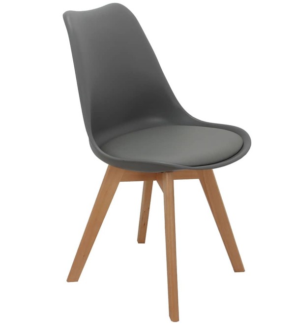 Комплект из 4-х стульев Eames Bon серый