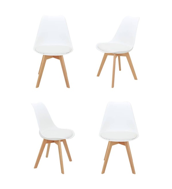 Комплект из 4-х стульев Eames Bon белый