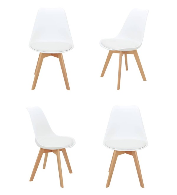 Комплект из 4-х стульев Eames Bon белый
