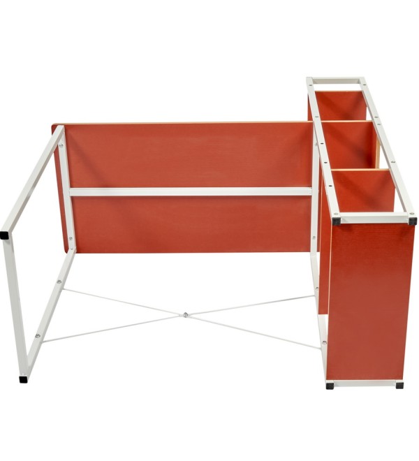 Стол письменный с полками Frame 100x45x110 см, светлое дерево, белый
