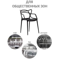 Комплект из 4-х стульев Masters чёрный