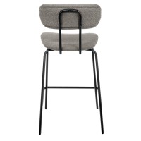 Стул полубарный Ant букле серый