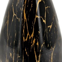 Кофейный столик Secret диам.40см x 54см, чёрный мрамор, металл, керамика