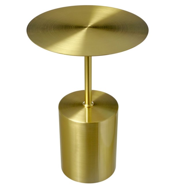 Кофейный столик Solid диам.40см x 58см, золотой, металл