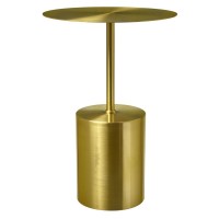 Кофейный столик Solid диам.40см x 58см, золотой, металл