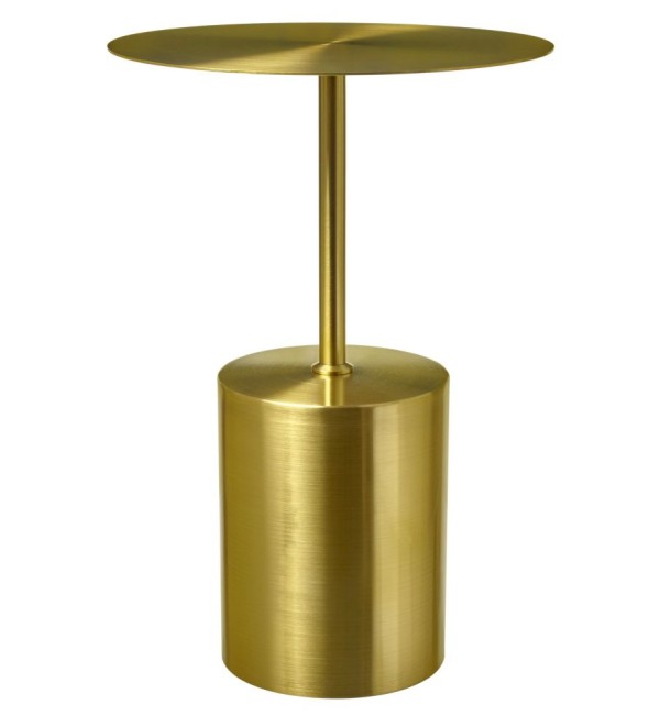Кофейный столик Solid диам.40см x 58см, золотой, металл