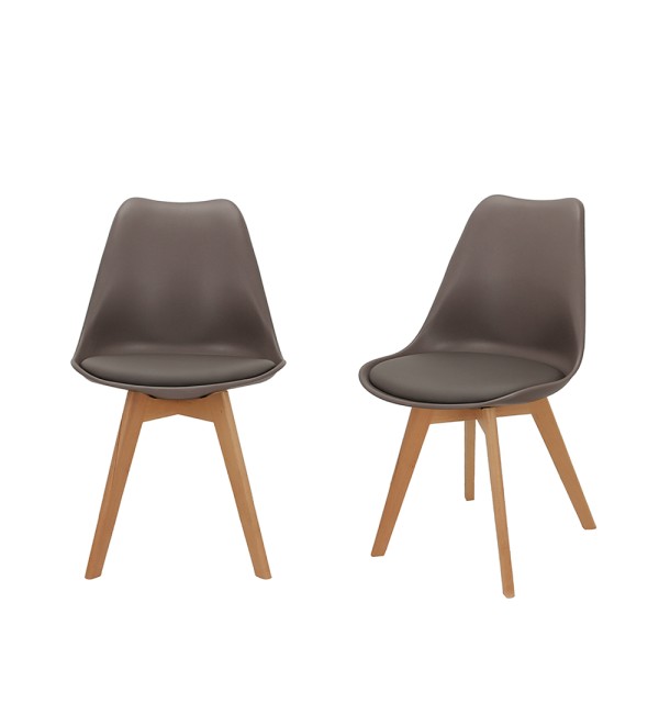 Комплект из 2-х стульев Eames Bon латте