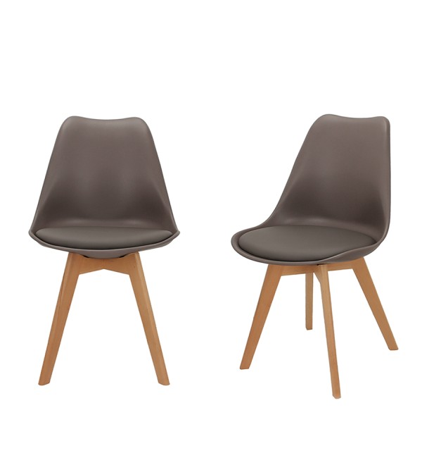 Комплект из 2-х стульев Eames Bon латте